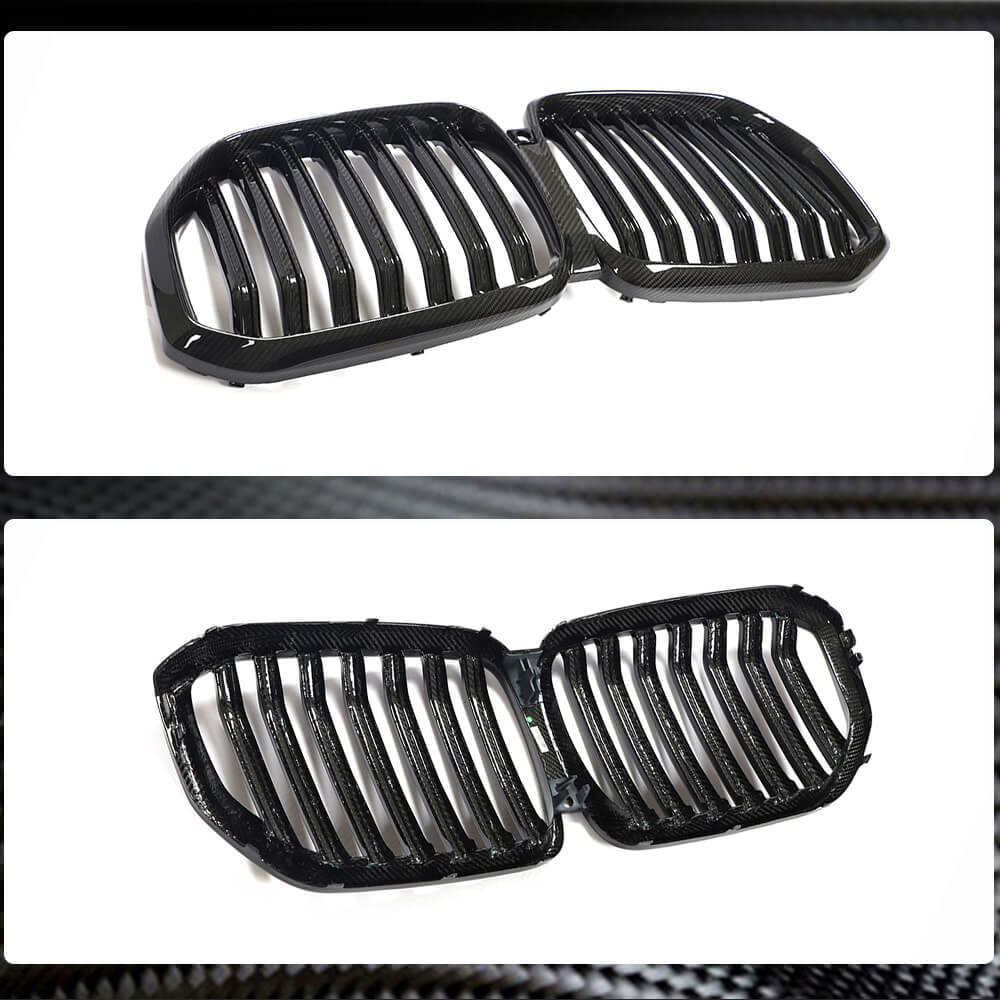 BMW X5 G05 2019-2022 Front Grille Dry Carbon Fiber-Ahacarbon