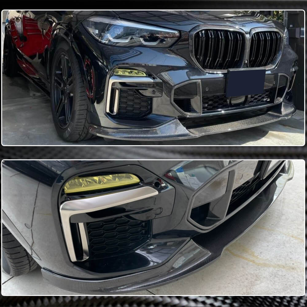 BMW X5 G05 xDrive40i/50i/30d M Sport M50d Front Bumper Lip Carbon Fiber/FRP-Ahacarbon