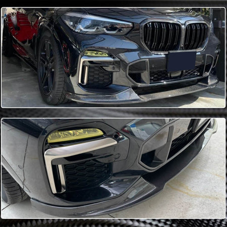 BMW X5 G05 xDrive40i/50i/30d M Sport M50d Front Bumper Lip Carbon Fiber/FRP-Ahacarbon