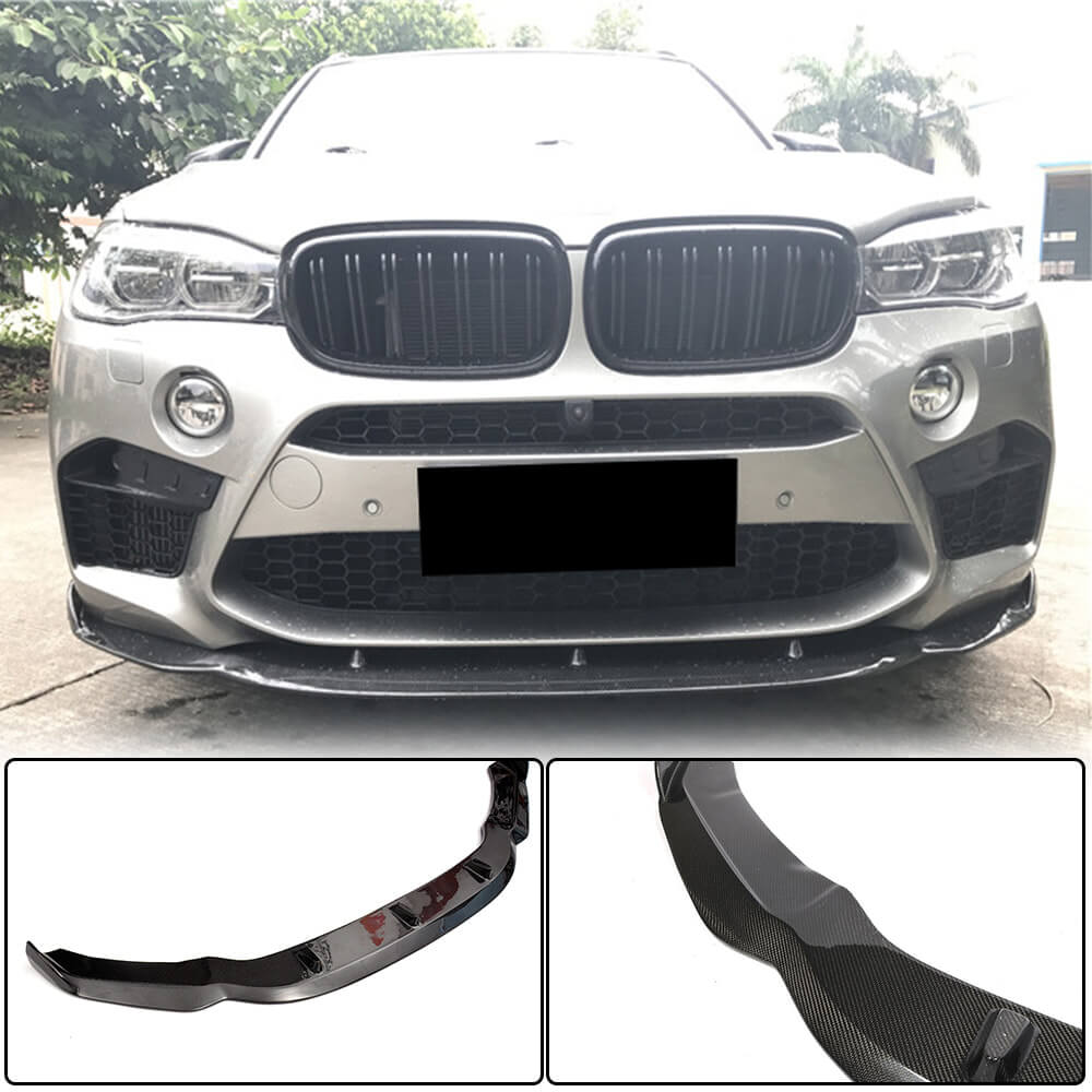 BMW X5M F85 X6M F86 2015-2019 Front Bumper Lip Carbon Fiber-Ahacarbon
