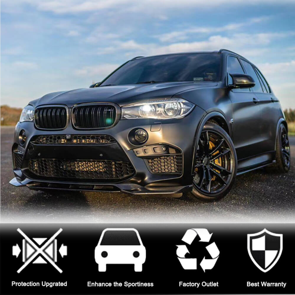 BMW X5M F85 X6M F86 2015-2019 Front Bumper Lip Carbon Fiber-Ahacarbon