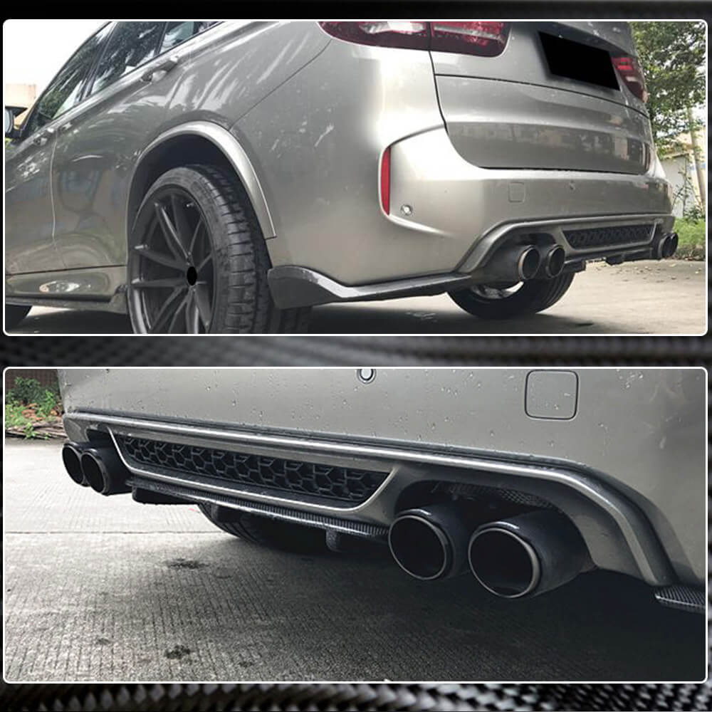 BMW X5M F85 X6M F86 2015-2019 Rear Bumper Diffuser Carbon Fiber/FRP-Ahacarbon