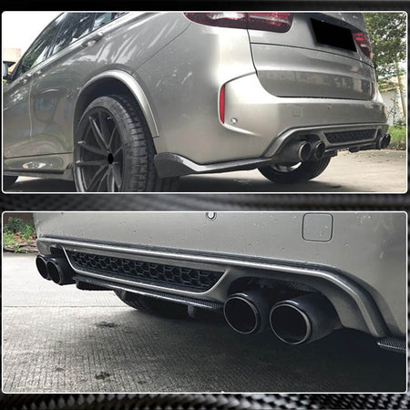 BMW X5M F85 X6M F86 2015-2019 Rear Bumper Diffuser Carbon Fiber/FRP-Ahacarbon