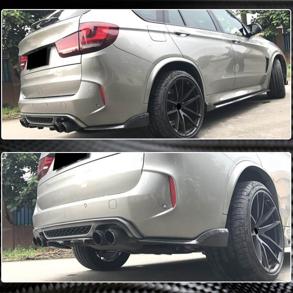 BMW X5M F85 X6M F86 2015-2019 Rear Bumper Diffuser Carbon Fiber/FRP-Ahacarbon