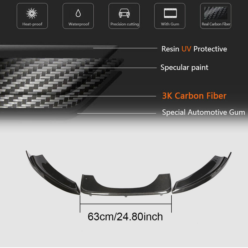 BMW X5M F85 X6M F86 2015-2019 Rear Bumper Diffuser Carbon Fiber/FRP-Ahacarbon