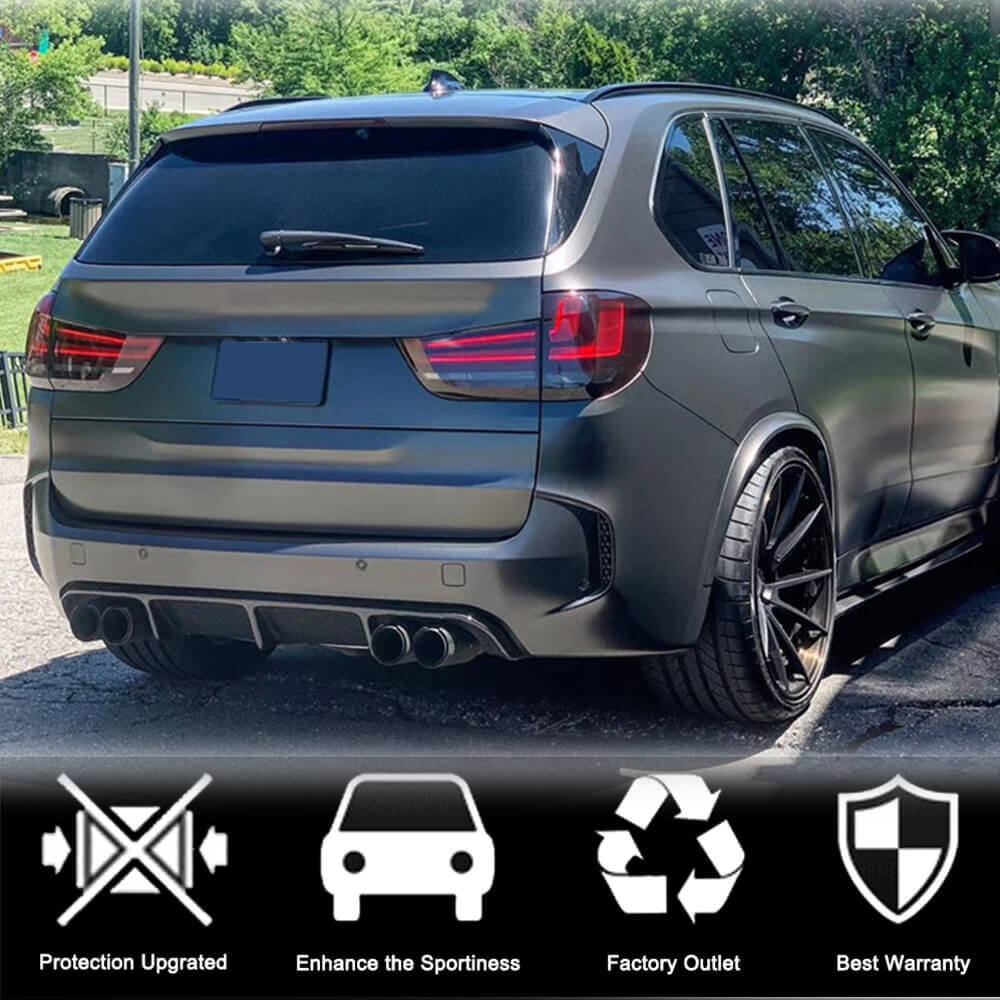 BMW X5M F85 2015-2019 Rear Bumper Diffuser Carbon Fiber-Ahacarbon
