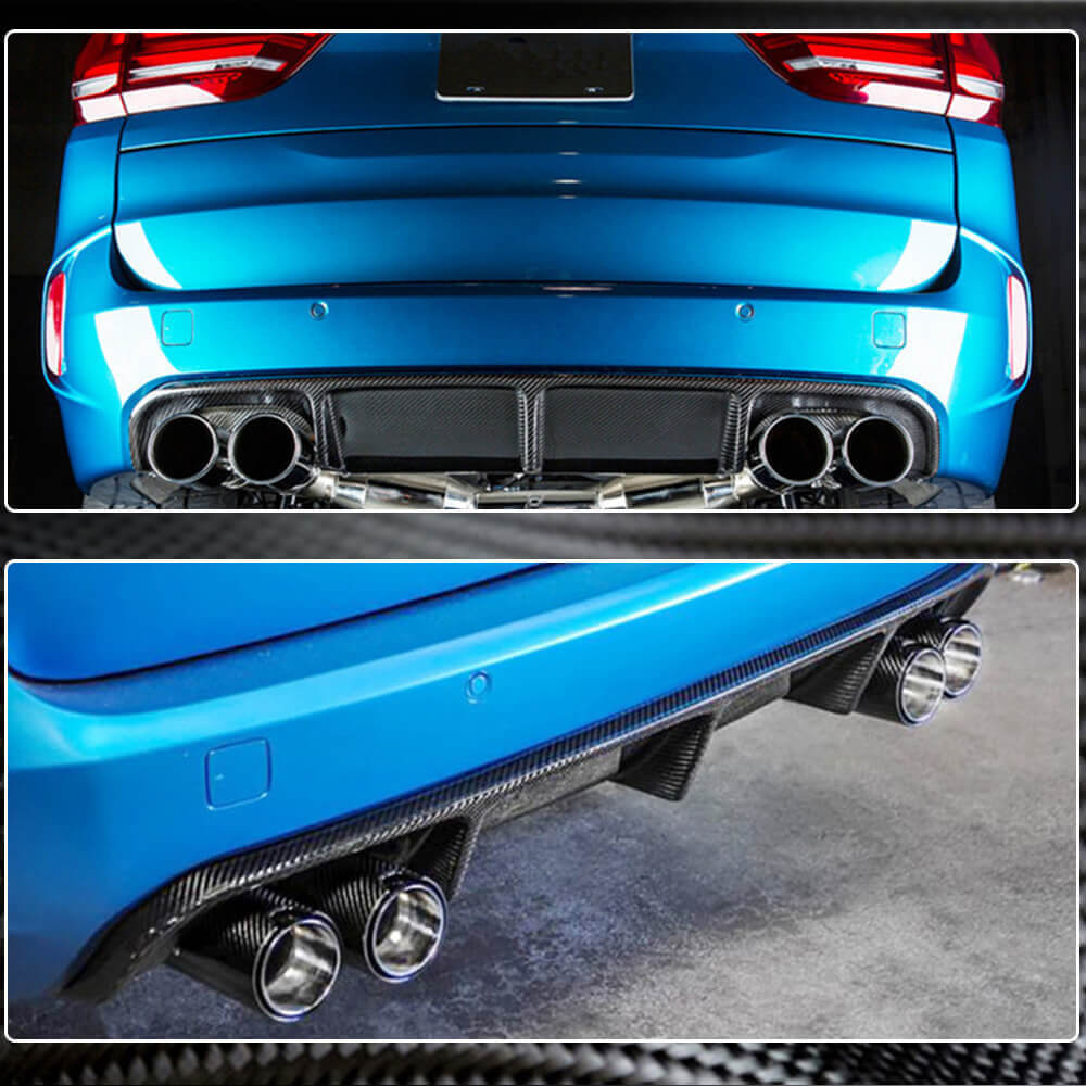 BMW X5M F85 2015-2019 Rear Bumper Diffuser Carbon Fiber-Ahacarbon