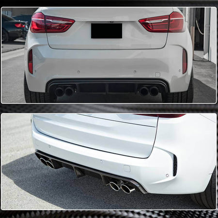 BMW X5M F85 2015-2019 Rear Bumper Diffuser Carbon Fiber-Ahacarbon