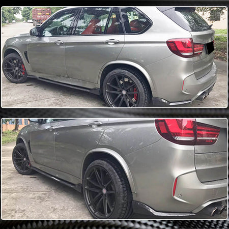 BMW X5M F85 X6M F86 2015-2018 Carbon Fiber Side Skirts Door Rocker Panels Extension Lip-Ahacarbon