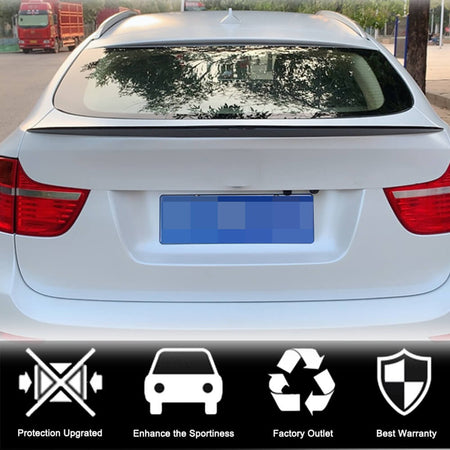 BMW X6 E71 Sport Utility 2008-2014 Rear Trunk Spoiler Carbon Fiber-Ahacarbon