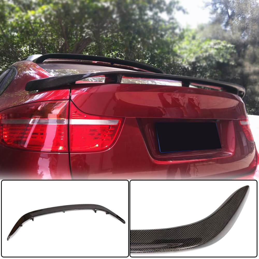 BMW X6 E71 Sport Utility 2008-2014 Rear Trunk Spoiler Carbon Fiber/FRP-Ahacarbon