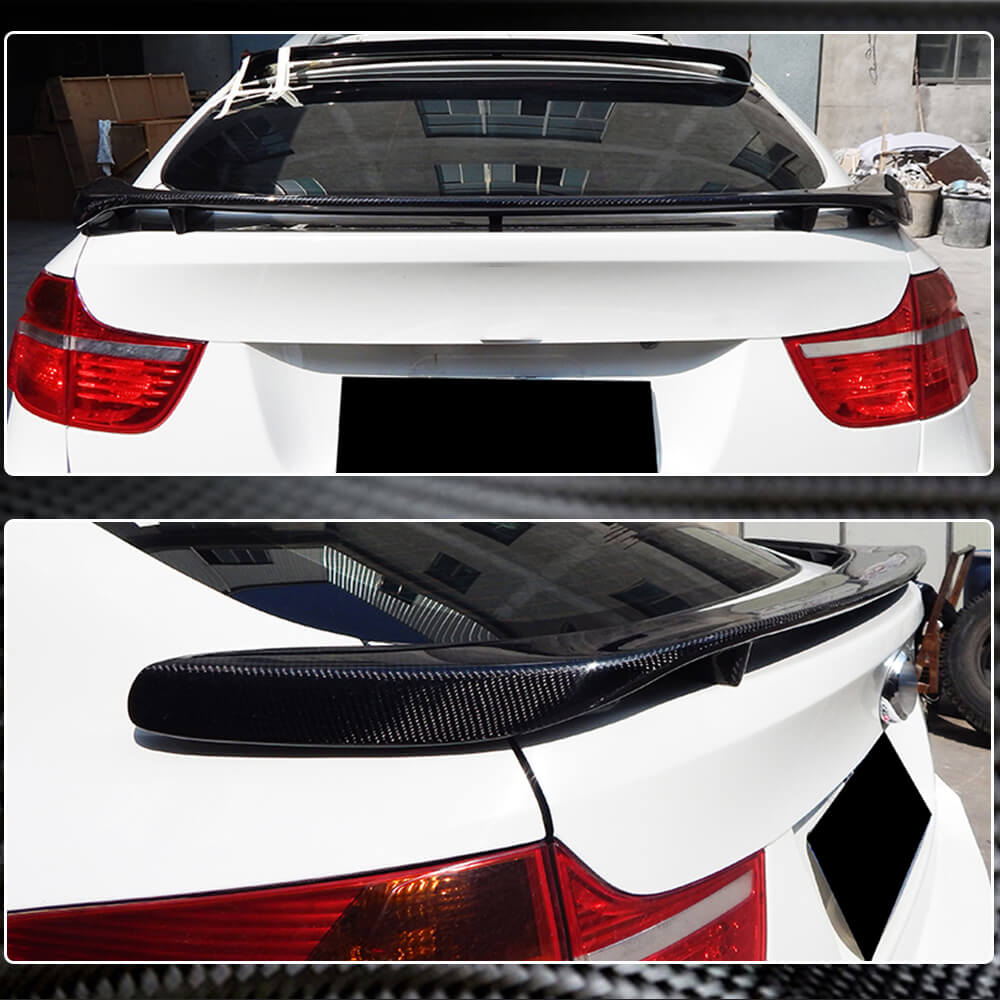 BMW X6 E71 Sport Utility 2008-2014 Rear Trunk Spoiler Carbon Fiber/FRP-Ahacarbon