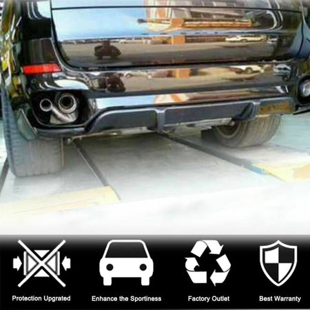 BMW X6 F16 Base 2015-2019 Rear Bumper Diffuser Carbon Fiber-Ahacarbon