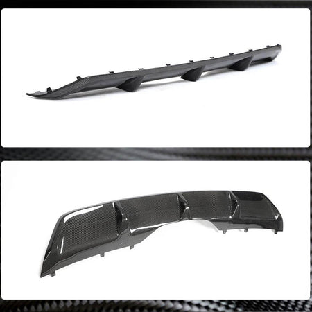 BMW X6 F16 Base 2015-2019 Rear Bumper Diffuser Carbon Fiber-Ahacarbon