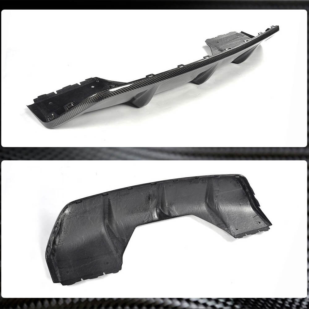 BMW X6 F16 M Sport Sport Utility 2015-2019 Rear Bumper Diffuser Carbon Fiber-Ahacarbon