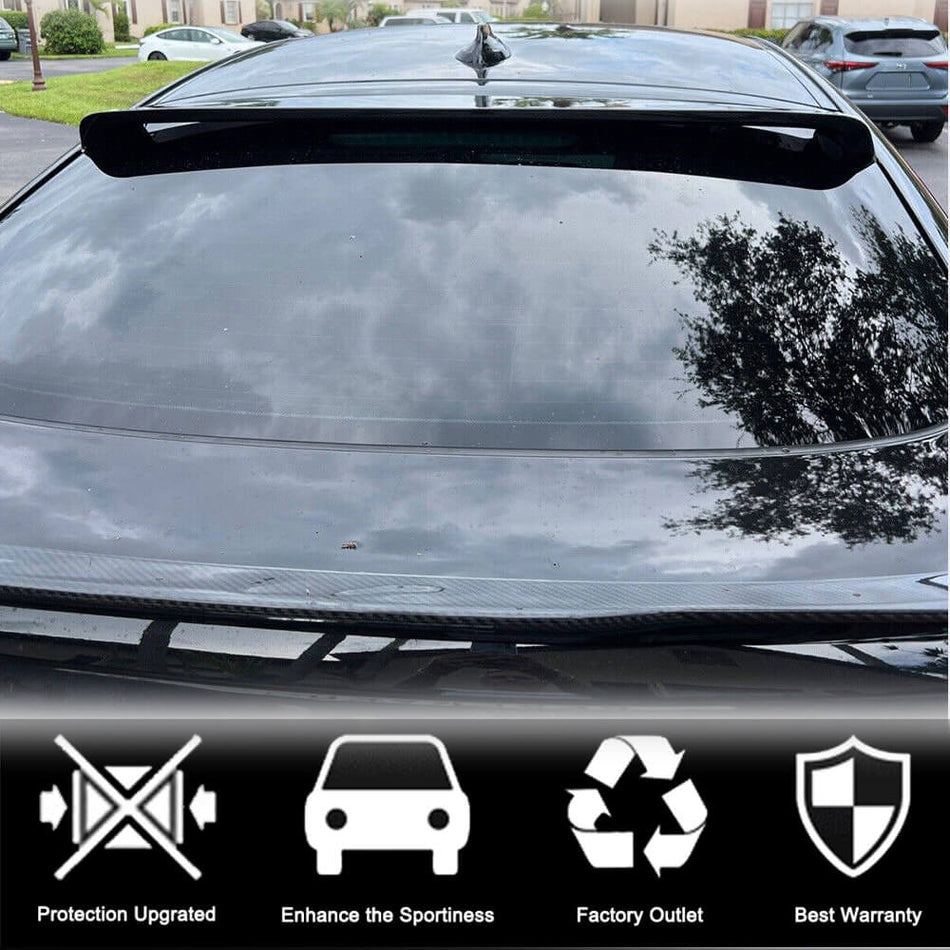 BMW X6 F16 2015-2019 Rear Roof Spoiler Carbon Fiber-Ahacarbon