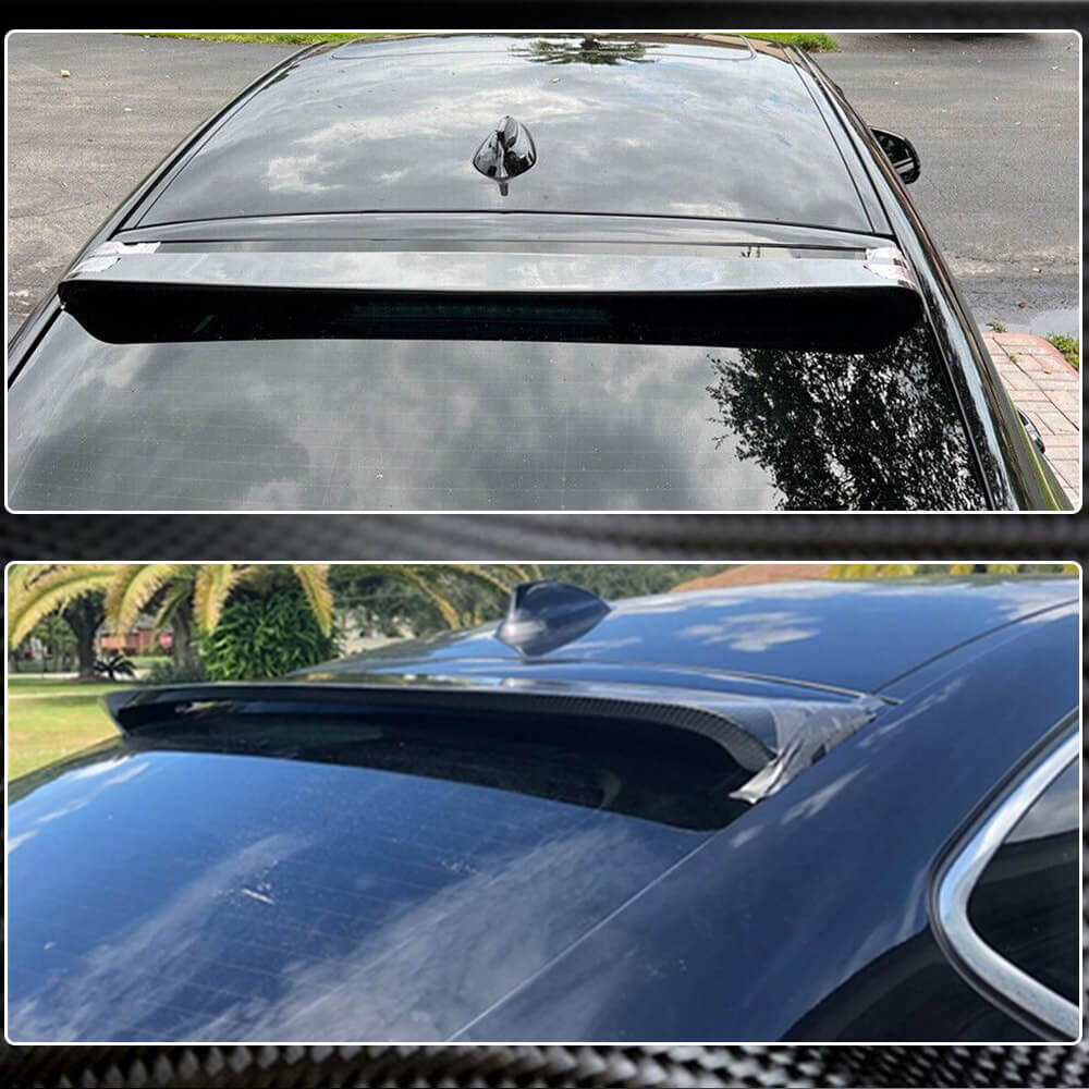BMW X6 F16 2015-2019 Rear Roof Spoiler Carbon Fiber-Ahacarbon