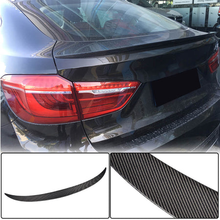 BMW X6 F16 2015-2019 Rear Trunk Spoiler Carbon Fiber-Ahacarbon
