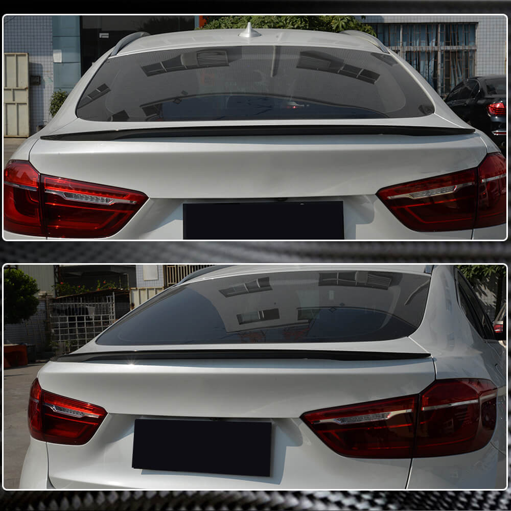 BMW X6 F16 2015-2019 Rear Trunk Spoiler Carbon Fiber-Ahacarbon