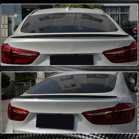 BMW X6 F16 2015-2019 Rear Trunk Spoiler Carbon Fiber-Ahacarbon