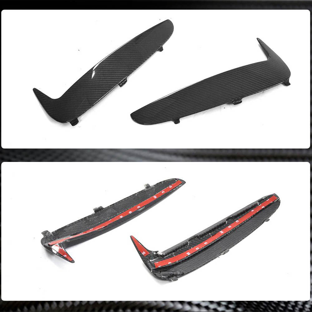 For BMW X6 F16 Carbon Fiber Side Air Duct Intake Vent Fender Trims-Ahacarbon