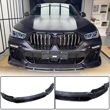 BMW X6 G06 M50i M (Competition) 2020UP Front Bumper Lip Carbon Fiber-Ahacarbon