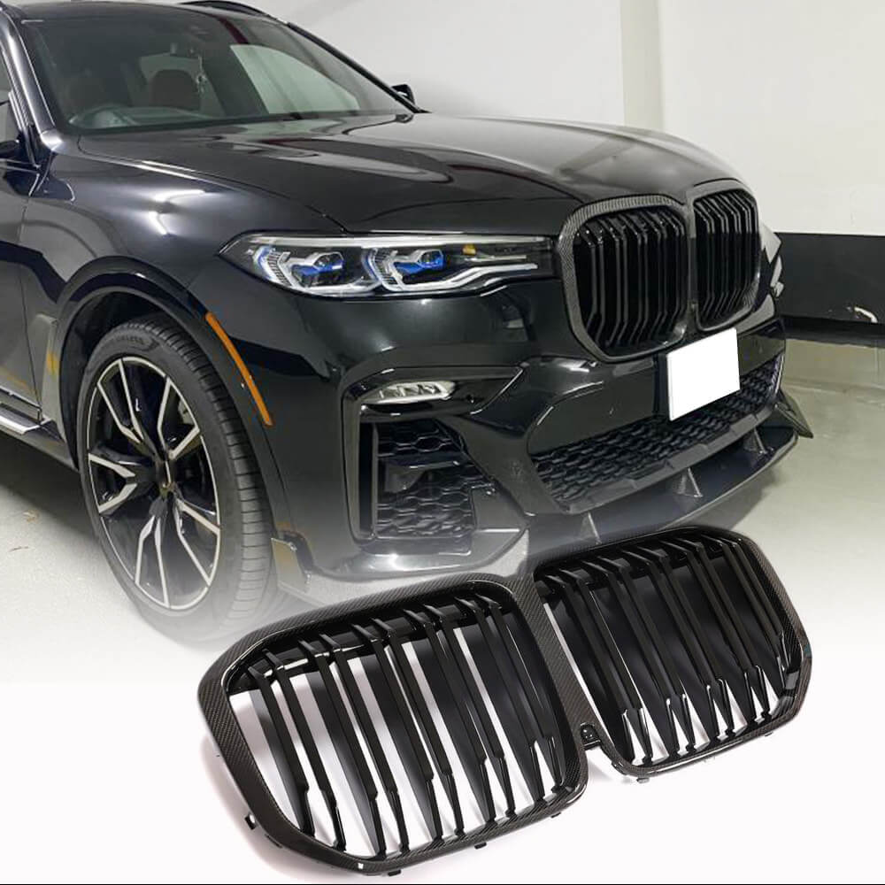 BMW X7 G07 2019-2022 Front Grill Carbon Fiber-Ahacarbon