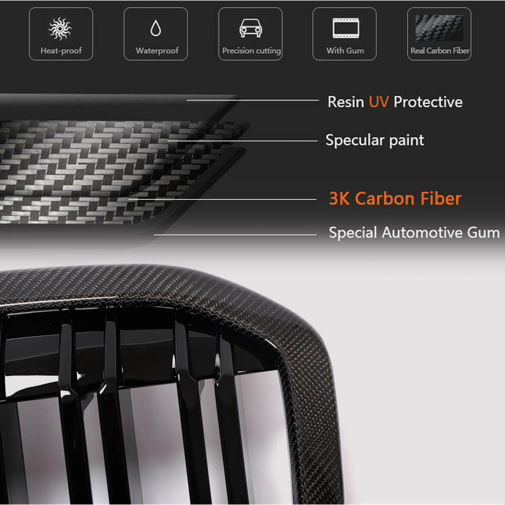 BMW X7 G07 2019-2022 Front Grill Carbon Fiber-Ahacarbon