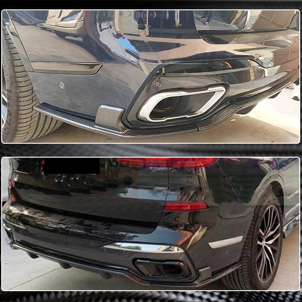 BMW X7 G07 M Sport M50i Rear Bumper Diffuser Carbon Fiber-Ahacarbon