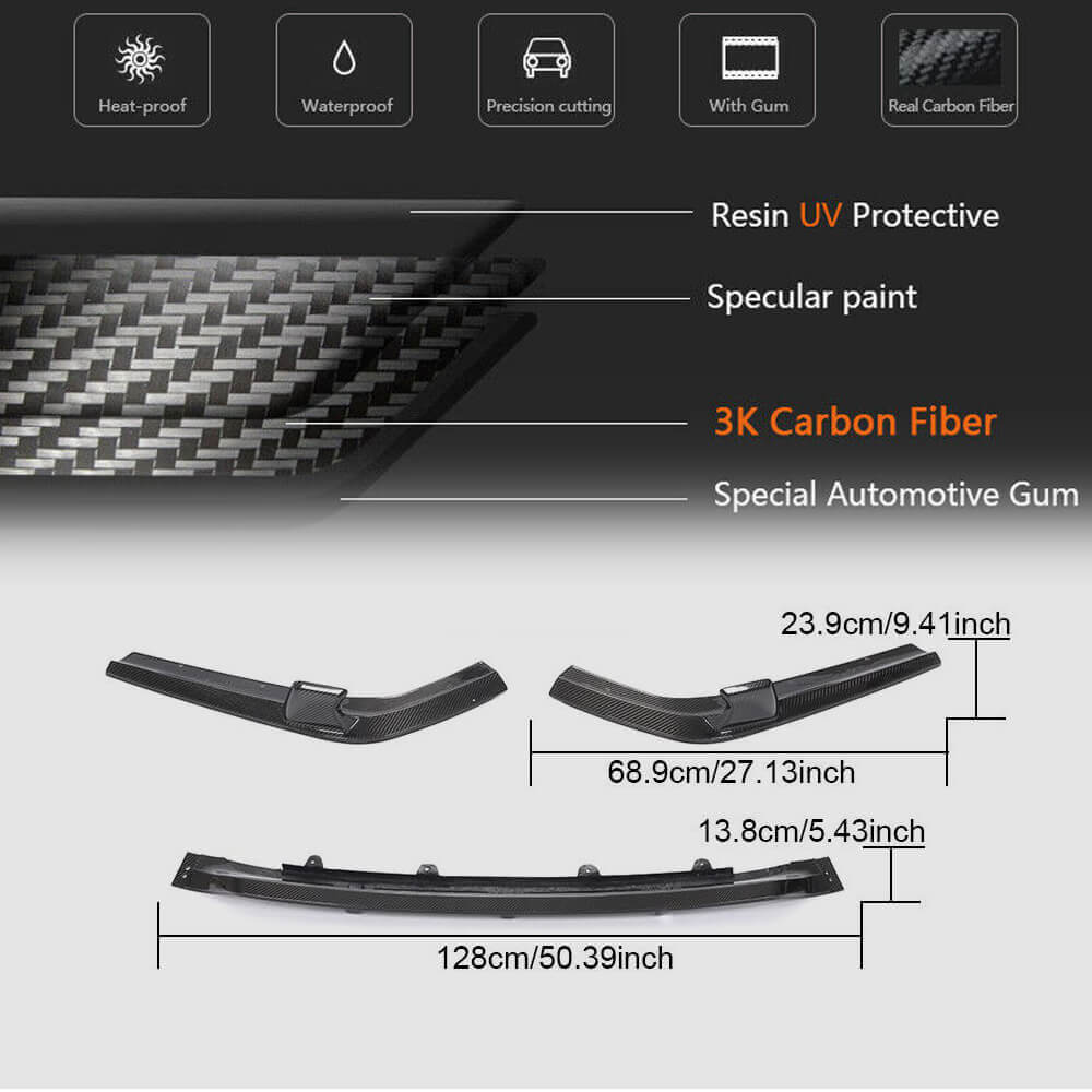 BMW X7 G07 M Sport M50i Rear Bumper Diffuser Carbon Fiber-Ahacarbon