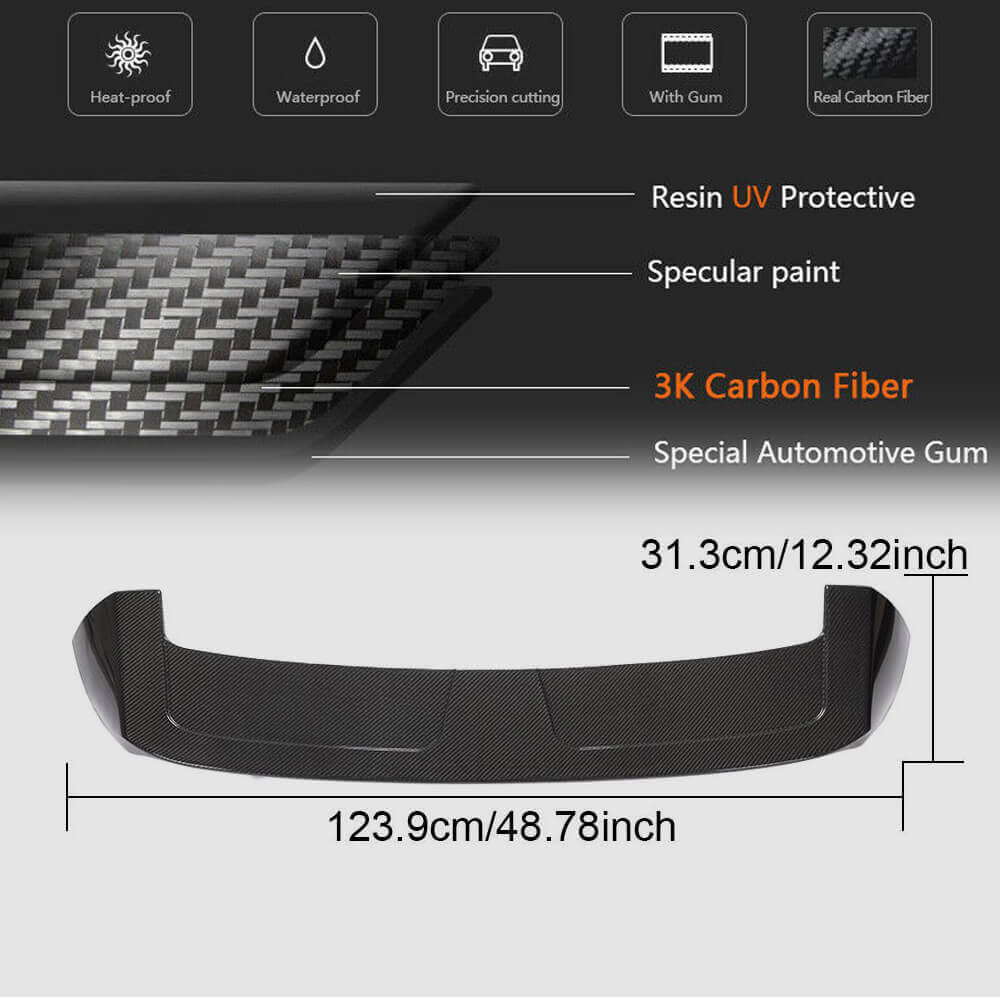 BMW X7 G07 xDrive40i xDrive50i M50i 2019-2023 Rear Roof Spoiler Carbon Fiber-Ahacarbon