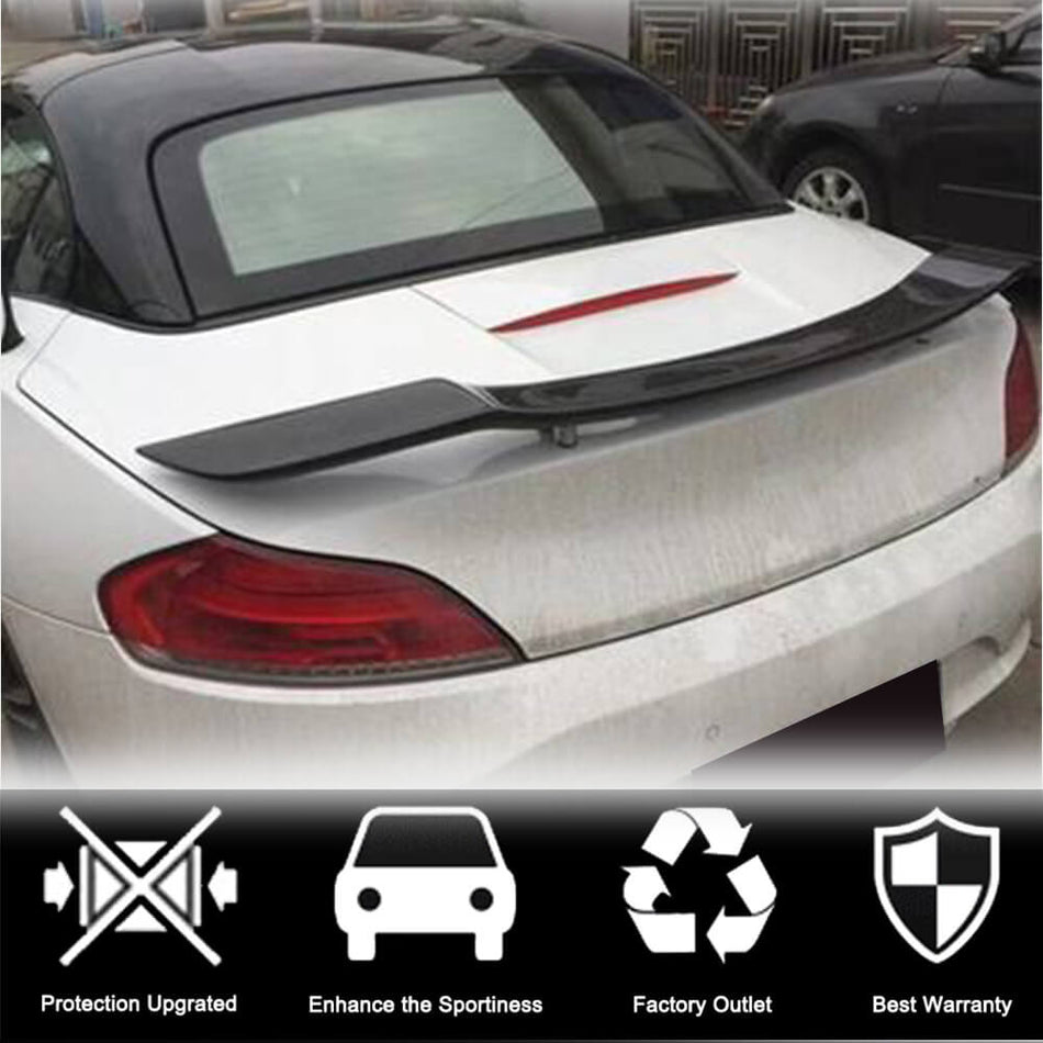 BMW Z4 E89 2009-2015 Rear Trunk Spoiler Carbon Fiber-Ahacarbon