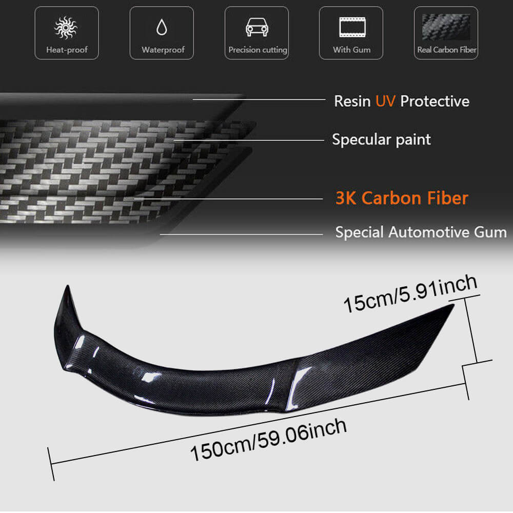 BMW Z4 E89 2009-2015 Rear Trunk Spoiler Carbon Fiber-Ahacarbon