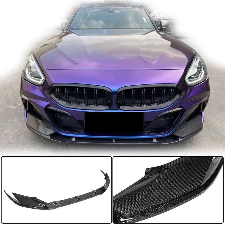 BMW Z4 G29 sDrive20i/30i M Sport M40i 2019UP Front Bumper Lip Carbon Fiber-Ahacarbon