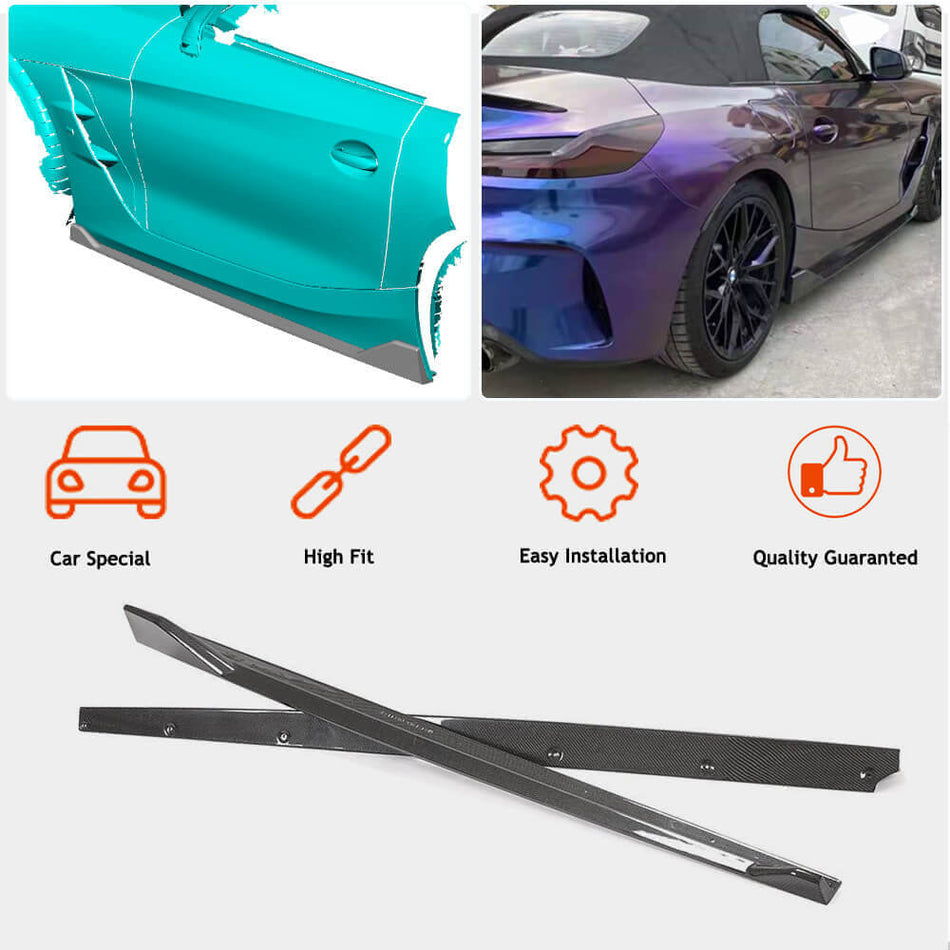 BMW Z4 G29 sDrive20i/30i M Sport M40i 2019UP Side Skirts Carbon Fiber-Ahacarbon