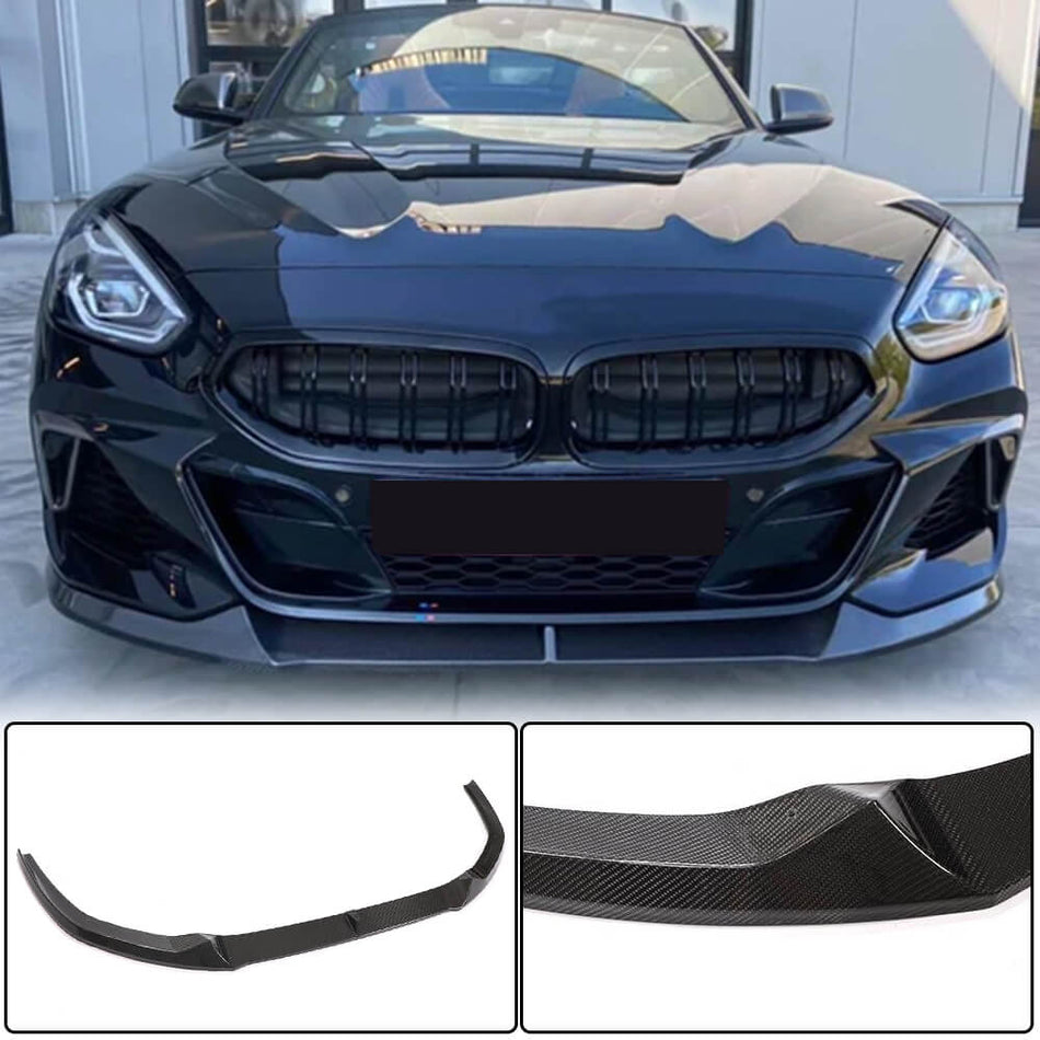 BMW Z4 G29 M Sport M40i 2019-2021 Front Bumper Lip Carbon Fiber-Ahacarbon
