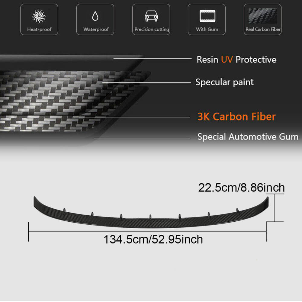 Bentley Continental GT 2019-2022 Rear Trunk Spoiler Dry Carbon Fiber-Ahacarbon