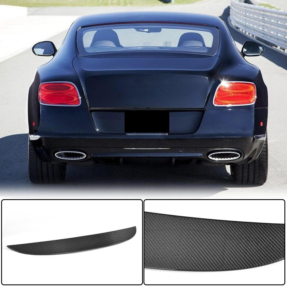 Bentley Continental GT W12/V8 2nd Gen Coupe 2012-2017 Rear Middle Window Spoiler Carbon Fiber-Ahacarbon