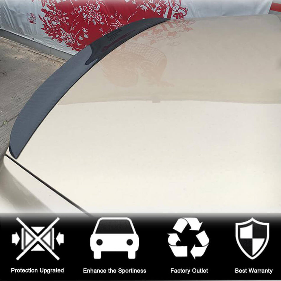 For Bentley Flying Spur W12 2013-2019 Carbon Fiber Rear Trunk Spoiler Boot Wing Lip-Ahacarbon