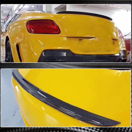 For Bentley Flying Spur W12 2013-2019 Carbon Fiber Rear Trunk Spoiler Boot Wing Lip-Ahacarbon