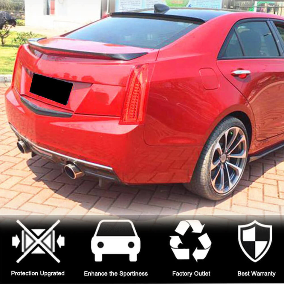 Cadillac ATS 2013-2019 Rear Tailgate Trunk Lid Cover Carbon Fiber-Ahacarbon