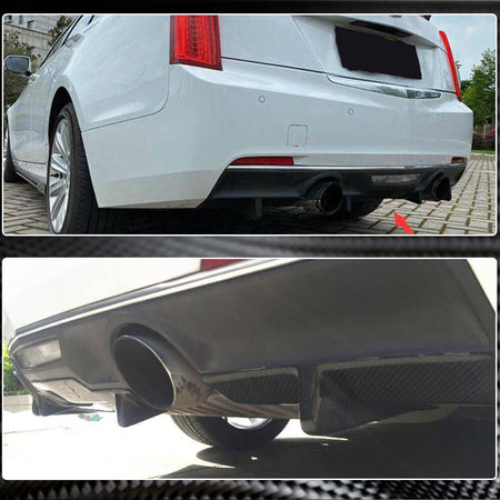 Cadillac ATS Base Sedan 2013-2019 Rear Bumper Diffuser Carbon Fiber-Ahacarbon