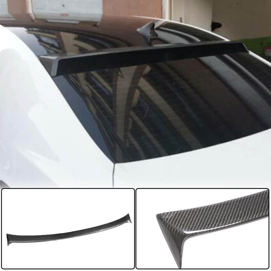 Cadillac ATS Sedan 2013-2019 Rear Roof Spoiler Carbon Fiber-Ahacarbon