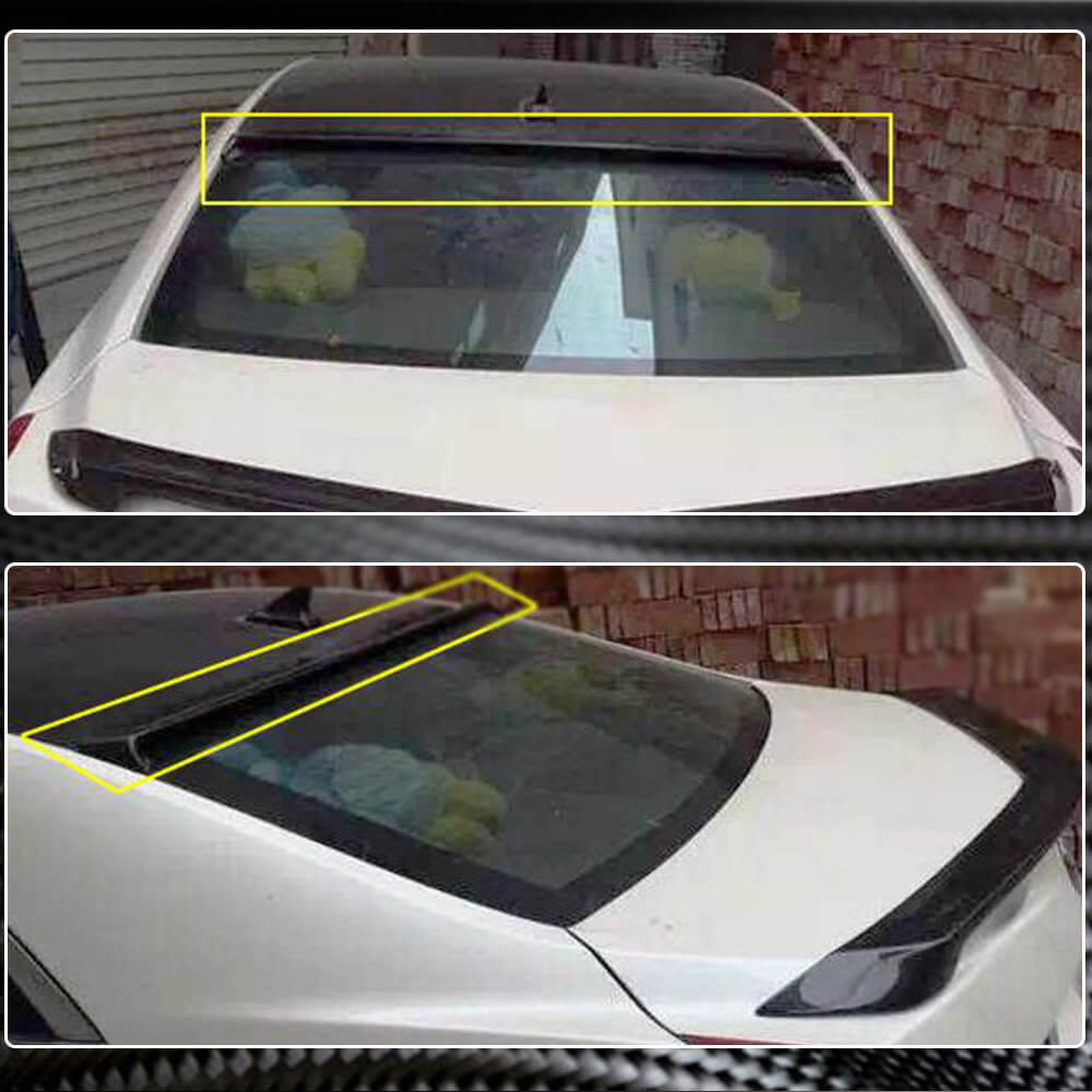 Cadillac ATS Sedan 2013-2019 Rear Roof Spoiler Carbon Fiber-Ahacarbon