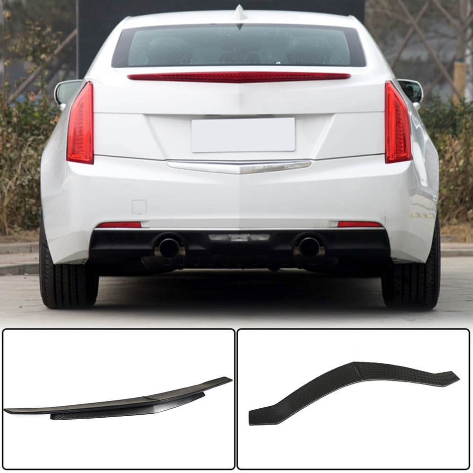 Cadillac ATS Sedan 2013-2019 Rear Trunk Spoiler Carbon Fiber-Ahacarbon