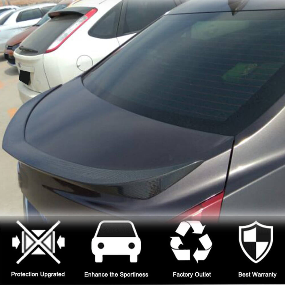 Cadillac ATS Sedan 2013-2019 Rear Trunk Spoiler Carbon Fiber-Ahacarbon