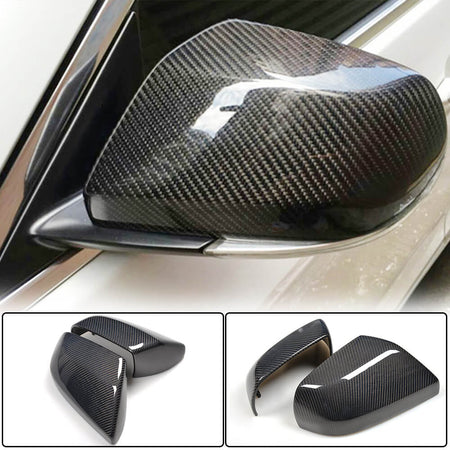 Cadillac ATS Sedan 2013-2019 Mirror Covers Carbon Fiber-Ahacarbon