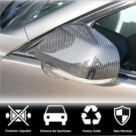 Cadillac ATS Sedan 2013-2019 Mirror Covers Carbon Fiber-Ahacarbon