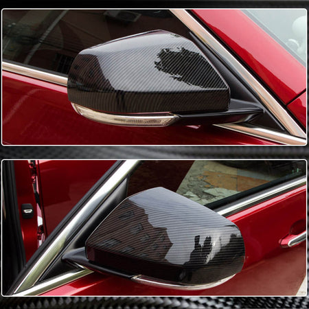 Cadillac ATS Sedan 2013-2019 Mirror Covers Carbon Fiber-Ahacarbon