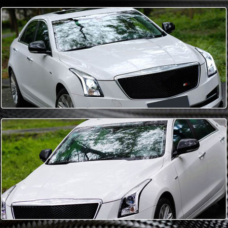 Cadillac ATS Sedan 2013-2019 Mirror Covers Carbon Fiber-Ahacarbon
